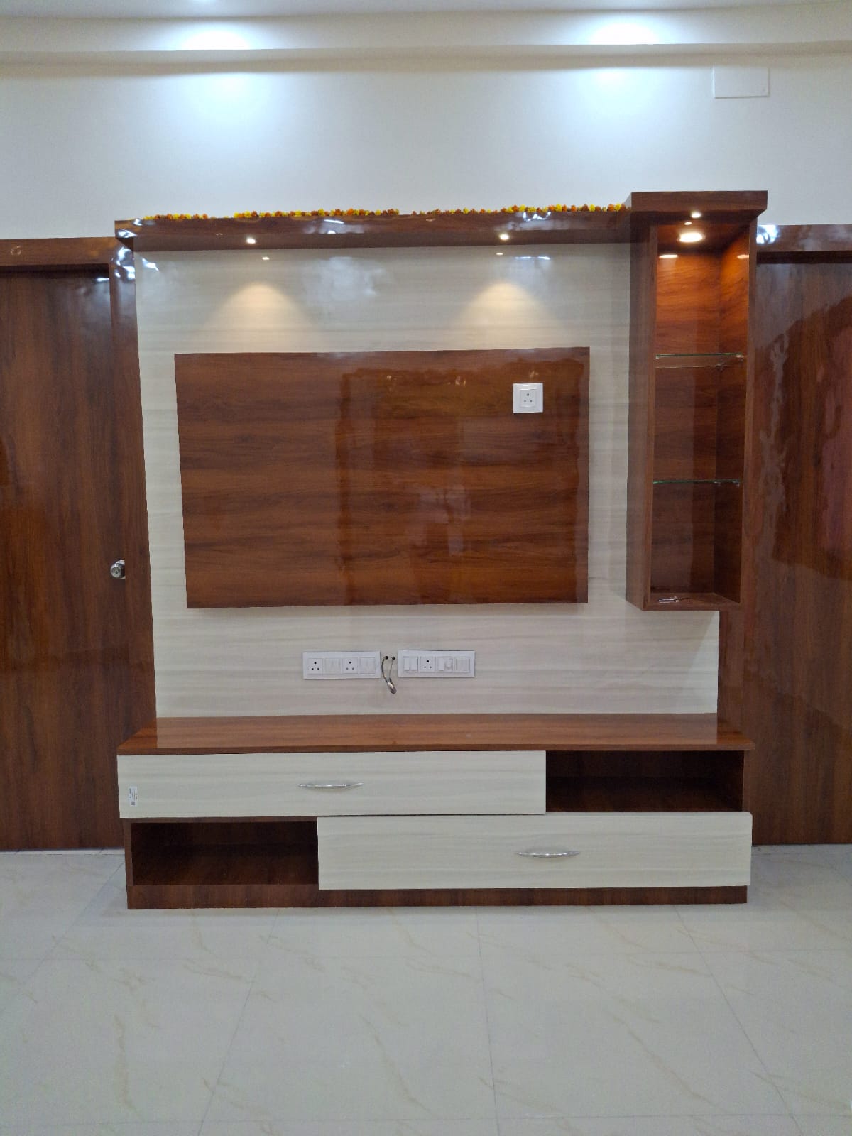 Modern TV Unit with Ambient Lighting